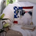 thumbnail image 3 of Carolines Treasures BB9672PW1414 Borzoi Patriotic Fabric Decorative Pillow, 3 of 4