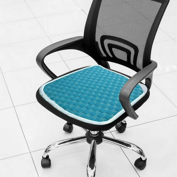 Luxury Air Mesh Breathable Non-Slip Desk Computer Seat Cushion, Excellent Support Effect Office Chair Cushion, Kitchen Dining Room Square Chair Pad, Plush Warm Cushion