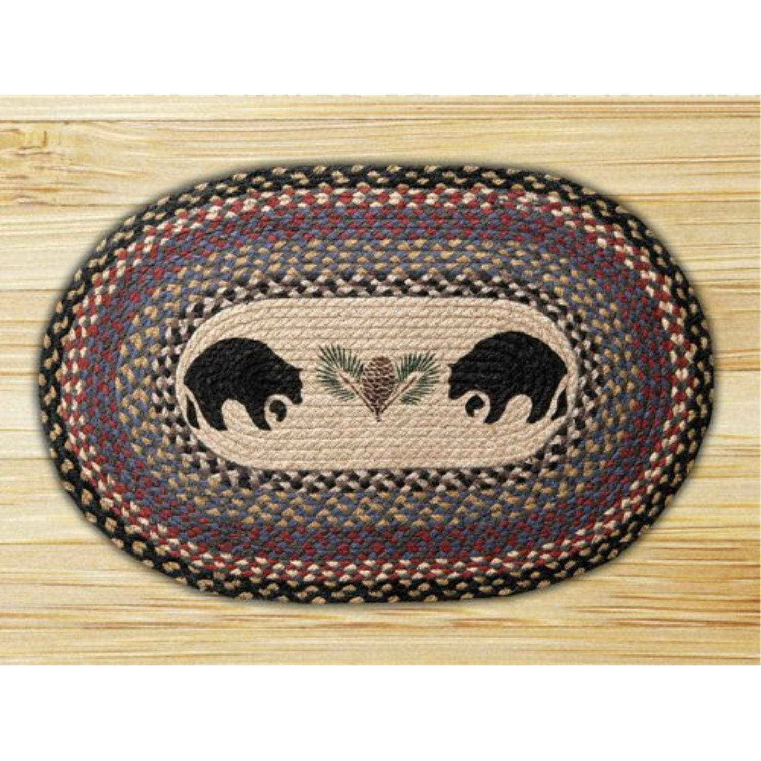 earth rugs 65043bb rug, 20 x 30, burgundy/blue/gray