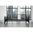 DHP Henley Metal Arm Futon Frame, Black Metal