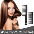 thumbnail image 2 of 2PCS Wide Tooth Comb for Curly - Large Hair Detangling Comb,Styling Comb for Wet Dry Hair,Hair Care Comb for Women Men,Shampoo Shower Comb, 2 of 8
