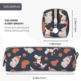 thumbnail image 3 of Pofeuu Funny Dogs Print Leather Pencil Case, Leather Pencil Pouch Large Capacity, Big Pencil Pouch with Zipper Vintage Pen Bag Fountain Pen Holder, 3 of 7