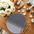 thumbnail image 2 of Round Placemats Grey Ombre 15 inch Set of 6 Table Mats for Dining Table Gradient Gradual Color Heat Resistant Non-Slip Kitchen & Home Decorative Place Mat Set, 2 of 8