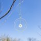 thumbnail image 2 of Moon Ring Rainbow Maker Crystal Hanging Pendant Light Catcher Garden Decor Ndcxsfigh Nuevos Originales, 2 of 9