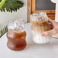 thumbnail image 2 of 6 Piezas de Vidrio Vaso Resistente Al Vaso Transparente Jugo de Té Leche de Café de Vasos de Agua para el Hogar,B, 2 of 5