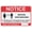 Warning Sign 2, variant on Notice Please Practice Social Distancing Red Sign For House 8"x12" Yard Sign, Premium Aluminum, Sun-Proof, Rust-Free