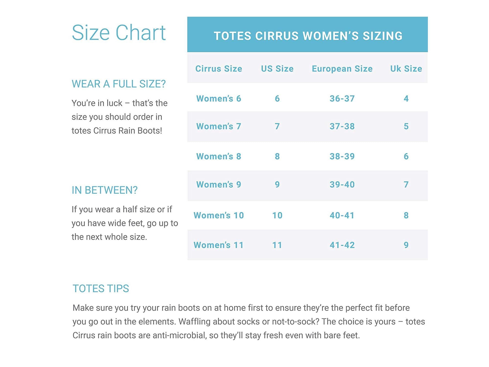 totes cirrus ankle rain boot