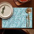 thumbnail image 5 of Pioneer Flower Floral Print Pattern Summer Placemats Table Placemats Set Of 4-Linen Kitchen Washable Placemats Table Mats 12x18 Inch Non-Slip Heat Resistant, 5 of 5