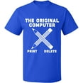 thumbnail image 2 of OXI T-Shirt - Original Computer Print, Basic Casual T-Shirt for Men's and Women Fleece T-Shirt Short Sleeve - Royal Blue 3X-Large, 2 of 3