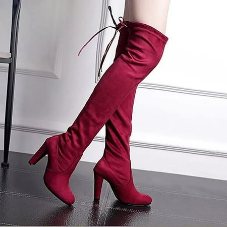 

Byte Legend Women s Fashion Casual Long Warm High Heels Comfortable Boots