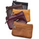 thumbnail image 3 of Monedero de cuero genuino para mujer, minimonedero con cremallera, llavero con doble cremallera, 3 of 4