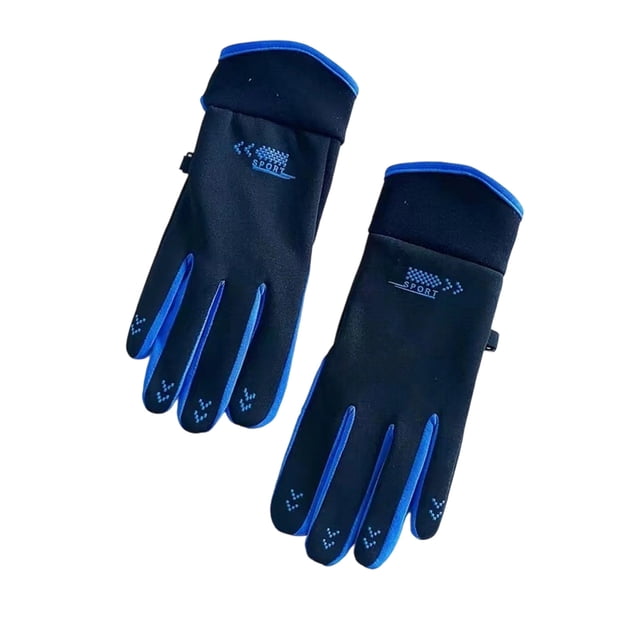 Guantes de Invierno Hombres 24.5x9.5cm / 9.65x3.74In Guantes de Conducción Hombres Beige Grueso Caliente Pantalla Táctil Guantes Térmicos para el Clima Frío