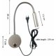 thumbnail image 4 of Luz de lectura de pared táctil regulable Lámpara de lectura de cabecero LED con puerto USB e interruptor, luz de cuello de cisne flexible con enchufe, lámpara de noche montada en la pared de 3 W para JAMW Sencillez, 4 of 4