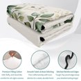 thumbnail image 4 of Twin Quilt Set 68''x86'', Sage Green Eucalyptus Lightweight Summer Bedspread Coverlet Set with 2 Pillow Shams, Traditional Tree Branch Leaf Plant Breathable All Season Quilt Bedding for Dorm/Bedroom, 4 of 9