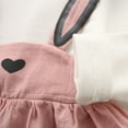 thumbnail image 5 of WOYY Toddler Girls Cute Bunny Long Sleeve Romper Cotton Casual Soft Dress, Sizes 2-3T, 5 of 7