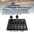 thumbnail image 3 of DC Marine Boat Toggle Switch 6 Gang ON Off Rocker Switch Panel USB with Digital Voltmeter Display for Boats Yachts Cars RVs SUVs, 3 of 7