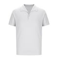 thumbnail image 6 of Fnooota Mens Polo Shirts 2025, Casual Basic Collared Summer Short Sleeve Shirts White Size XL, 6 of 8
