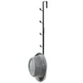 thumbnail image 4 of MyGift 2 Piece Over-the-Door Hat Rack in Black, 10 Hooks, 4 of 4