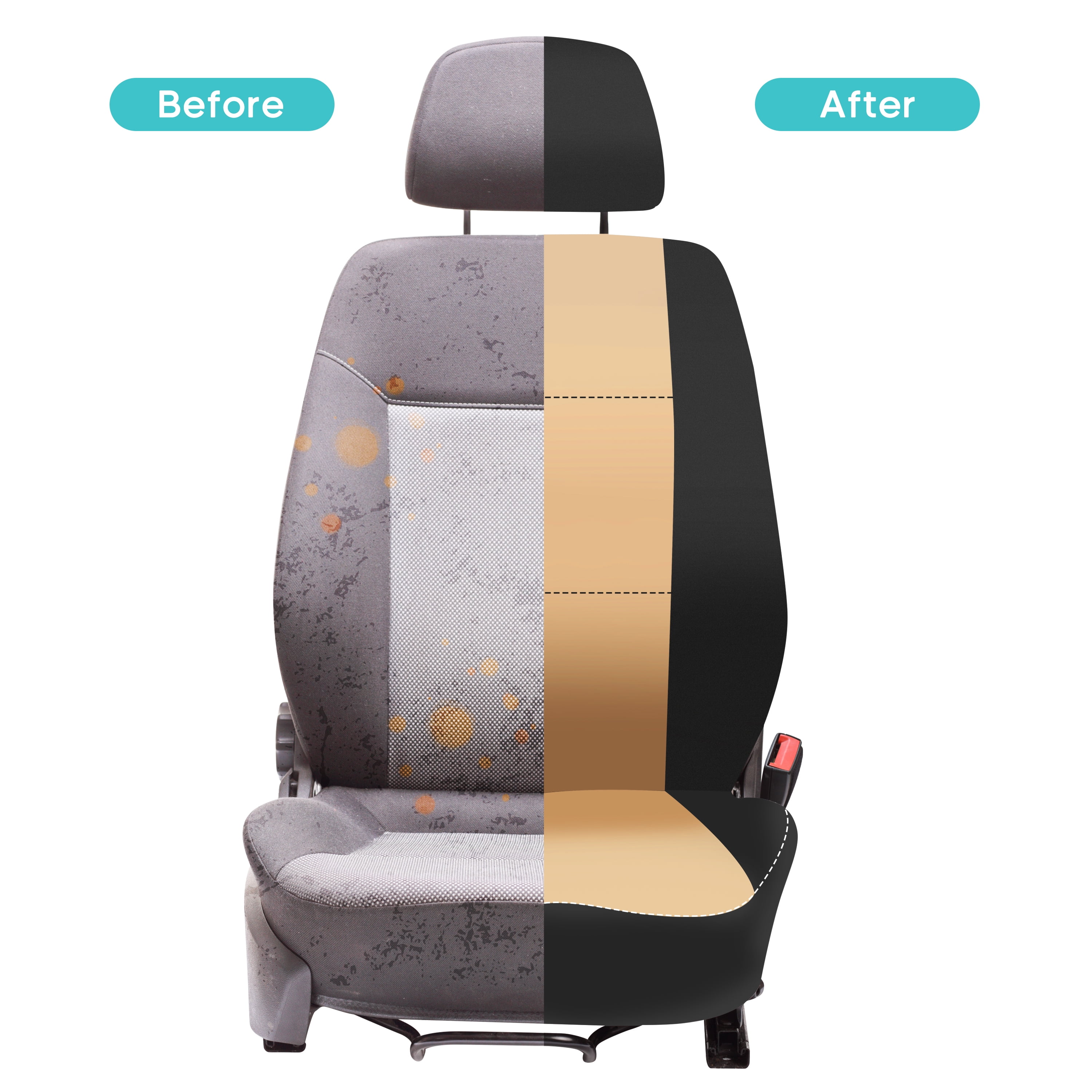 FH Group Universal Fit Neoprene Car Seat Covers, Airbag Compatible Front Set - Beige FB083102BEIGE