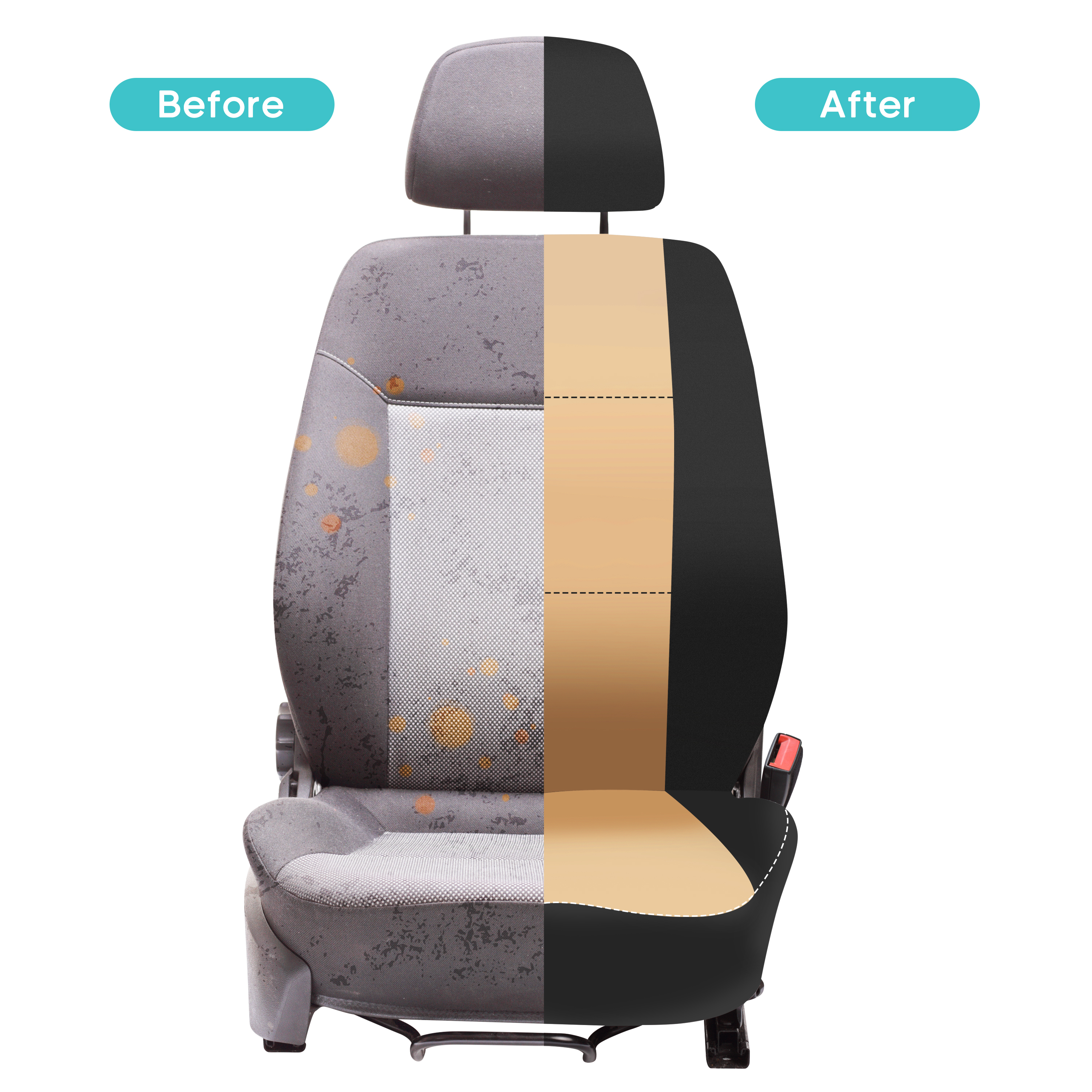 FH Group Universal Fit Neoprene Car Seat Covers, Airbag Compatible Front Set - Beige FB083102BEIGE - image 4 of 6