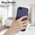 thumbnail image 4 of for iPhone 7 Plus/8 Plus PU Leather Case, Wallet Case with Ring Stand Kickstand Shockproof Protective for Women Girls Card Holder Slot Stand Shoulder Strap Case for iPhone 7 Plus/8 Plus, Blue, 4 of 8