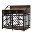 thumbnail image 5 of ZephyPaws 44in Dog Crate Furniture,Large Wooden Dog Kennel Indoor,Heavy Duty Dog Cages with Drawers, 5 of 11