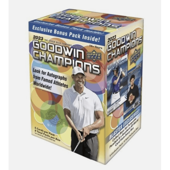 2023 Upper Deck Goodwin Champions Factory Sealed Blaster Box 8 Packs