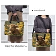 thumbnail image 6 of 16" Laptop Briefcase for Work Travel Laptop Shoulder Bag Carrying Handbag Laptop Case Cow Lying in Sunflowers, 6 of 8