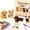 Dog Lovers 3D Beaded Animal Craft Kit, variant on Tiny Beaded World 3D DIY Collection, Petite 3D Beaded Animal Craft Kit and Instructions, Cute 4-Pack DIY Animals Beading Set, Mini Beaded Animals Jewelry Art Craft Set (Veteran Hero)