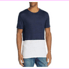Onia Chad Color Block Tee, Deep Navy / White, Size S, MSRP $85