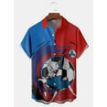 thumbnail image 1 of FUNIER Men Hawaiian Shirts Football Sport Printed Casual Shortsleeve Button-Down Hawaiian Shirts Casual Shirt Gift for Men, 1 of 5