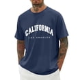 thumbnail image 2 of California Los Angeles Graphic Tees for Men 2026 Summer Casual Short Raglan Sleeve Crewneck T Shirts West Coast Streetwear, 2 of 5