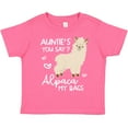 thumbnail image 3 of Inktastic Auntie's You Say Alpaca My Bags Boys or Girls Toddler T-Shirt, 3 of 5