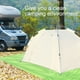 thumbnail image 5 of Alfombra Reversible de Paja Tropical de Plástico para Exteriores, Tamaño Grande (78,74 X 82,67 Pulgadas), Ideal para Patio, Camping, Autocaravana, Balcón y Porche. Ecológica, Impermeable y Fácil de L, 5 of 7