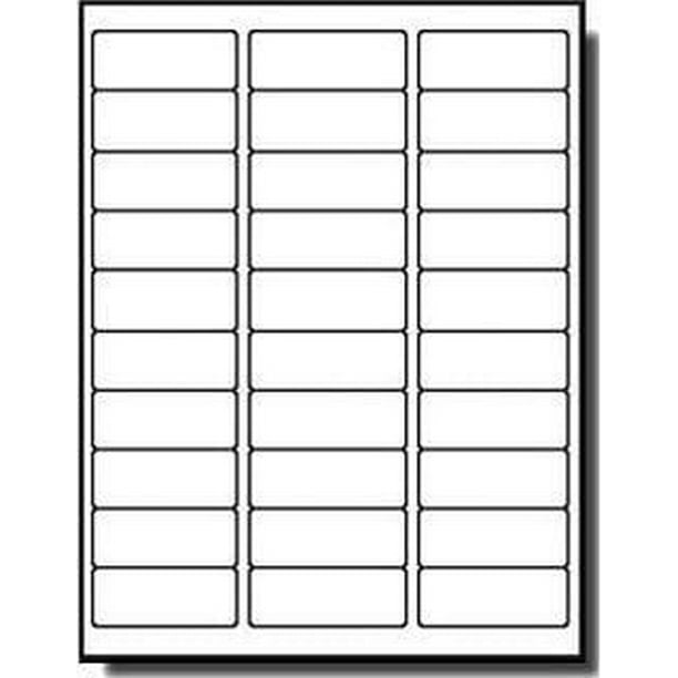White Return Address Labels, Size 1/2 x 1-3/4