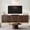 Walnut, variant on Laintene Sideboard Buffet Cabinet with Storage, 31" Storage Cabinet with Lines Panel Doors, Adjustable Shelf for Kitchen Dining Room, Wood Accent Cabinet for Living Room, Black