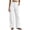 #0239-White, variant on Pants for Womens Neewe Women's Straight Wid Leg Pants Button Slim Waist Casual Trousers Pants with Pockets Multicolor S-2Xl