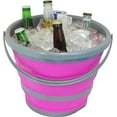 thumbnail image 2 of Southern Homewares SH-10185 Deluxe Foldable Silicone Collapsible 2.65 Gallon Bucket, Pink, 2 of 5