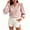 Pink, variant on Long Sleeved Spring Fall Women's Chiffon V-Neck Button-Up Casual Pure Color Blouse for Business