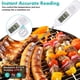 thumbnail image 2 of Meat Thermometer, Kitchen Thermometer, Digital Readout Food Cooking Temperature Probe with Large LCD Display/ Button for Hot Drink, Grill, BBQ, Jam Wh, 2 of 5