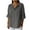 Dark Gray B, variant on 3/4 Length Sleeve Womens Tops, Cotton Dressy Casual Blouses for Women, Women's Cotton And Linen Button Pocket Shirt Jacket T-shirt Home Casual T-shirt L