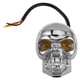 thumbnail image 5 of Faro delantero universal de calavera para motocicletas, diseño gótico, foco LED, faro de esqueleto, luz de seguridad nocturna para motos de cross, 5 of 7