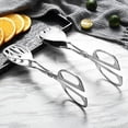 thumbnail image 1 of Pinzas para ensalada (2 uds.), pinzas de acero inoxidable resistentes, pinzas para ensalada para servir, pinzas para servir pequeñas, pinzas de cocina perfectas, 1 of 5