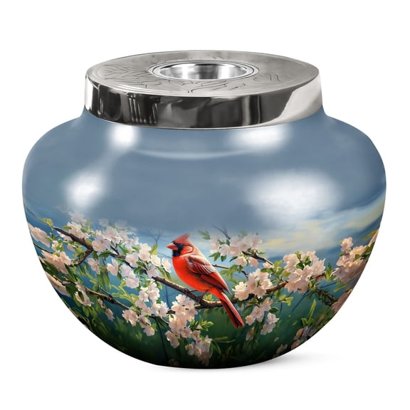 KARYLIZ Cardinal Bird Cremation Urns For Human Ashes - Urns For Human Ashes Adult Man - Urn For Ashes For Women - Adult Urns For Human Ashes Men - Urn For Ashes For Men - Ashes Urn Adult 10 Inch
