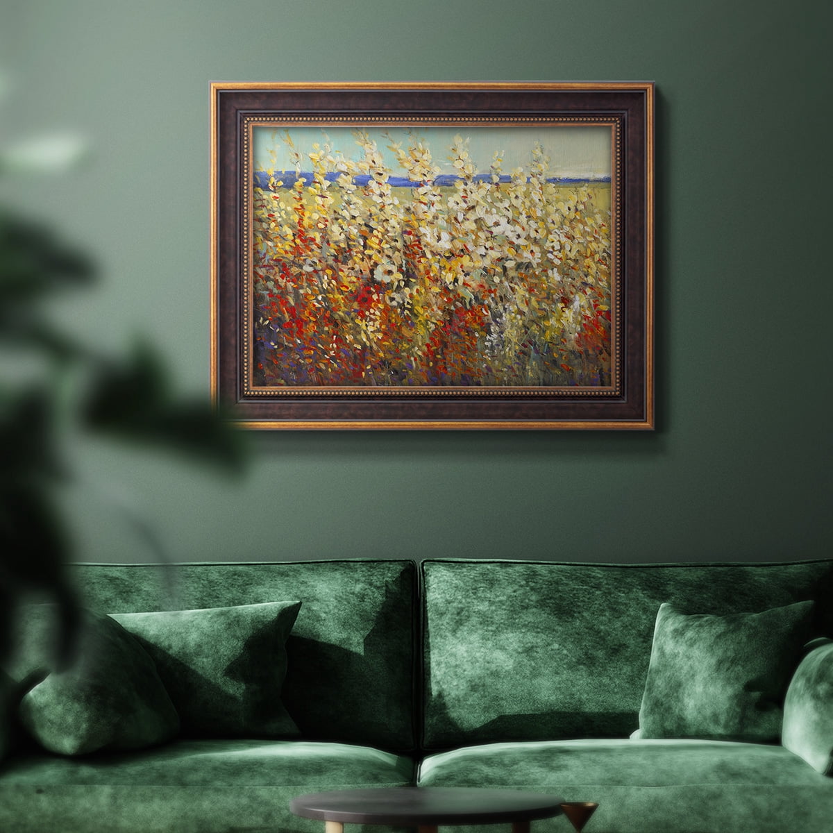 Field of Spring Flowers II Premium Framed Canvas- Ready to Hang