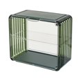 thumbnail image 2 of Vitrina modular coleccionable para figuras de acción, resistente al polvo y compacta, ideal para tamaños pequeños, vitrina ciega de acrílico con acabado verde negruzco, 2 of 8