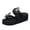 Black, variant on YAYUBA Women'S Sandals White,Women's Fashion Color Diamond Butterfly Flip Flops Casual Wedge Slippers