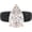 Black and Rose Gold, variant on Silicone Ring – 8×12 mm Pear Cut CZ | Patent-Pending Design - GlowStone Collection