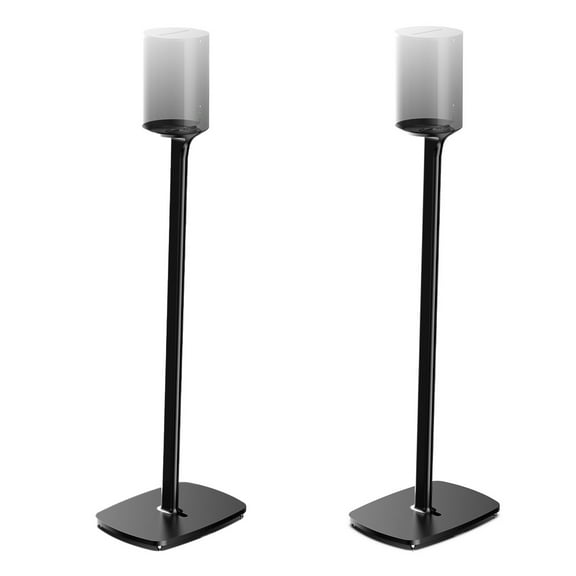 Flexson Floorstand for Sonos Era 100 with Power Extension Cable - Pair (Black)