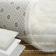 thumbnail image 3 of Dwelke Ultra Fluffy Rug Indoor Plush Soft Carpet for Living Room Anti-Skid Durable Area Rug 3x5ft Cream-white, 3 of 7